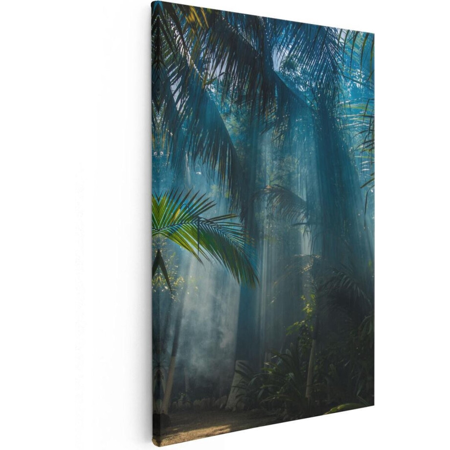 Artaza Canvas Schilderij Jungle - 60x90 cm - Wanddecoratie Palmboom - Muurdecoratie Bos - Schilderijen Op Canvas Natuur Artaza Canvas Schilderij Jungle - 60x90 cm - Wanddecoratie Palmboom - Muurdecoratie Bos - Schilderijen Op Canvas Natuur afbeelding 1