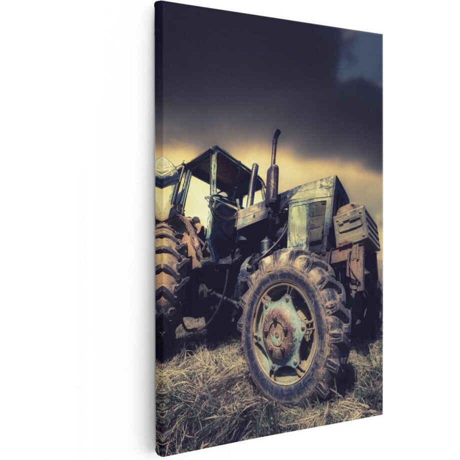 Artaza Canvas Schilderij Oude Tractor - 60x90 cm - Wanddecoratie Landschap - Muurdecoratie Boerderij - Schilderijen Op Canvas Artaza Canvas Schilderij Oude Tractor - 60x90 cm - Wanddecoratie Landschap - Muurdecoratie Boerderij - Schilderijen Op Canvas afbeelding 1