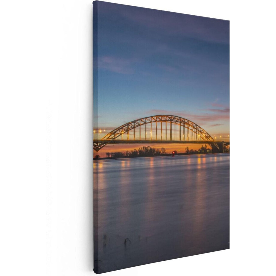 Artaza Canvas Schilderij Nijmegen - 20x30 cm - Klein - Wanddecoratie Brug - Muurdecoratie Zonsondergang - Kamer Accessoires Skyline Artaza Canvas Schilderij Nijmegen - 20x30 cm - Klein - Wanddecoratie Brug - Muurdecoratie Zonsondergang - Kamer Accessoires Skyline afbeelding 1