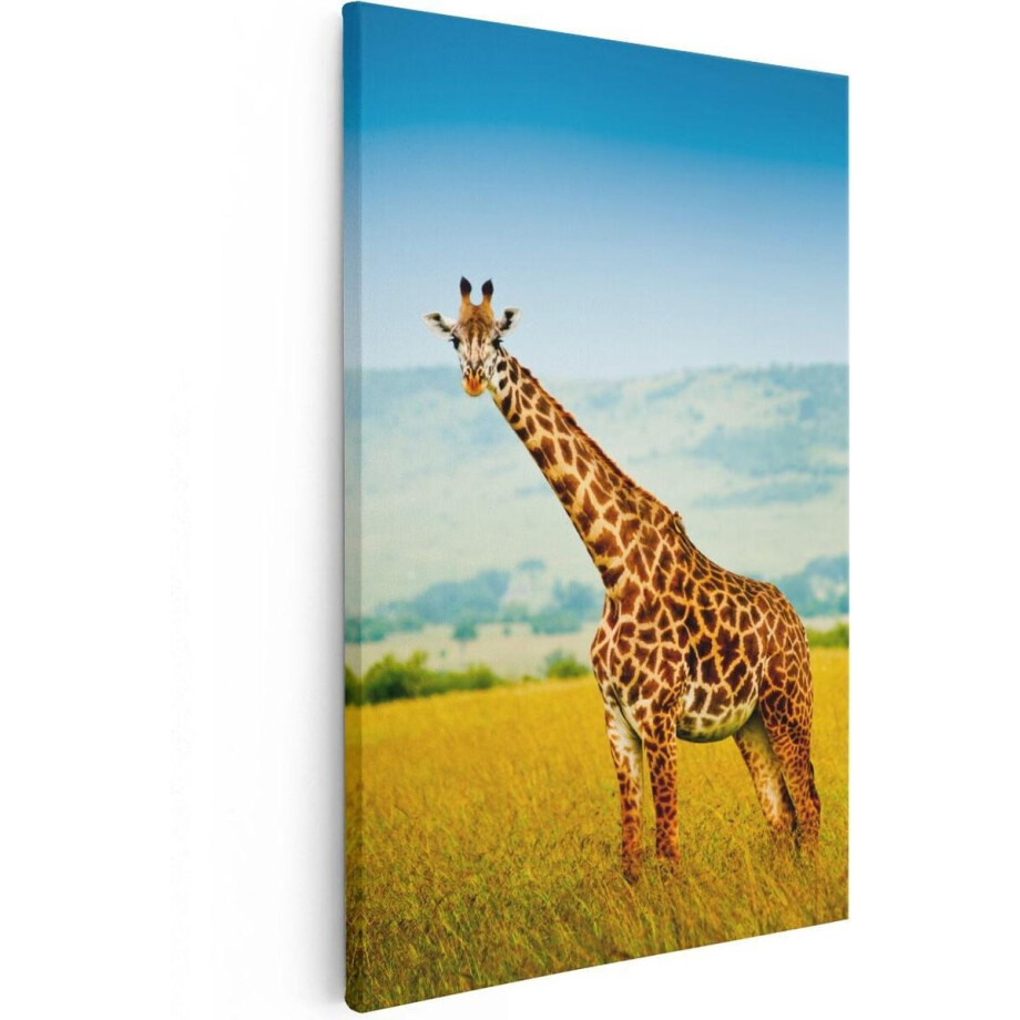 Artaza Canvas Schilderij Giraffe - 40x60 cm - Wanddecoratie Dieren - Muurdecoratie Afrika - Schilderijen Op Canvas Artaza Canvas Schilderij Giraffe - 40x60 cm - Wanddecoratie Dieren - Muurdecoratie Afrika - Schilderijen Op Canvas afbeelding 1