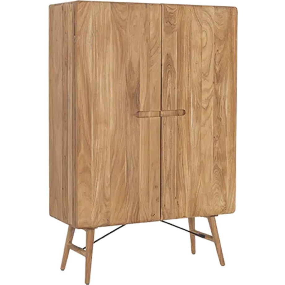 Tower Living Opbergkast Aura acaciahout 100 cm - Naturel Tower Living Opbergkast Aura acaciahout 100 cm - Naturel afbeelding 1