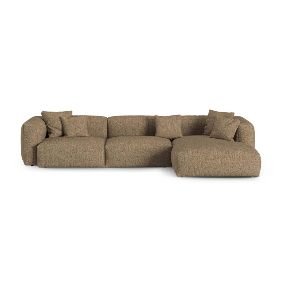 Modulaire hoekbank Martina rechts bouclé | Micadoni Home Modulaire hoekbank Martina rechts bouclé | Micadoni Home afbeelding 1