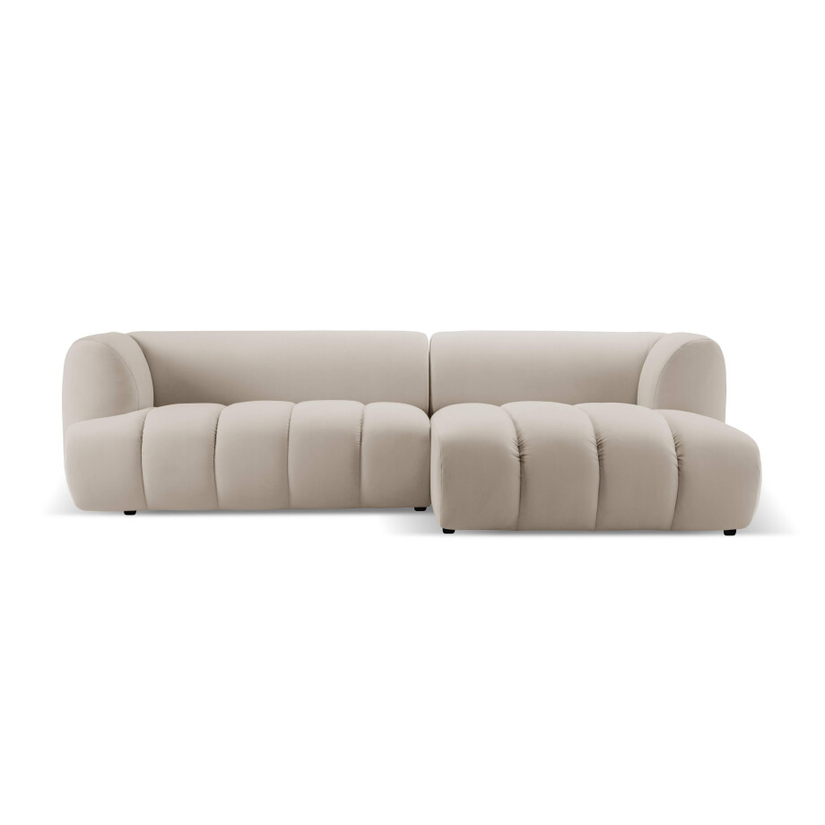 4-zits hoekbank Harry rechts velvet | Micadoni afbeelding 1