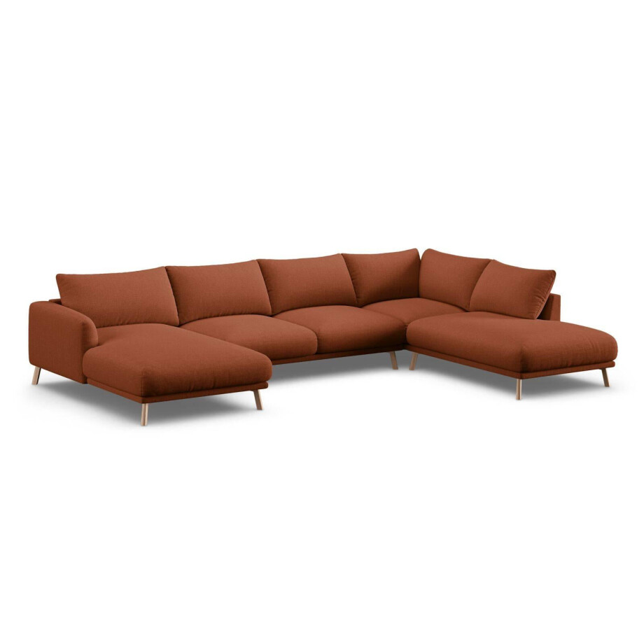Hoekbank Naomi rechts chenille | Micadoni Home Hoekbank Naomi rechts chenille | Micadoni Home afbeelding 1