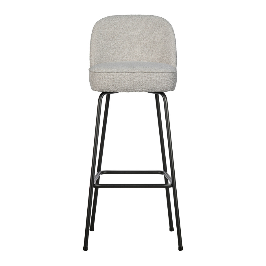 BePureHome Barkruk 'Vogue' Bouclé, kleur Naturel (zithoogte 80cm) afbeelding 1