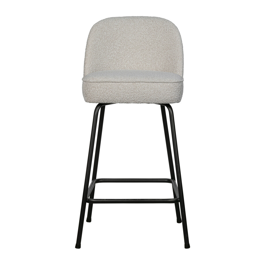 WOOOD Barkruk 'Vogue' Bouclé, kleur Naturel (zithoogte 65cm) afbeelding 1