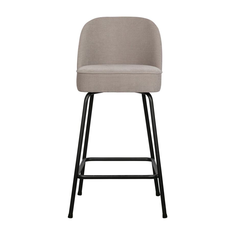 WOOOD Barkruk 'Vogue' Woven, kleur Zand (zithoogte 65cm) afbeelding 1