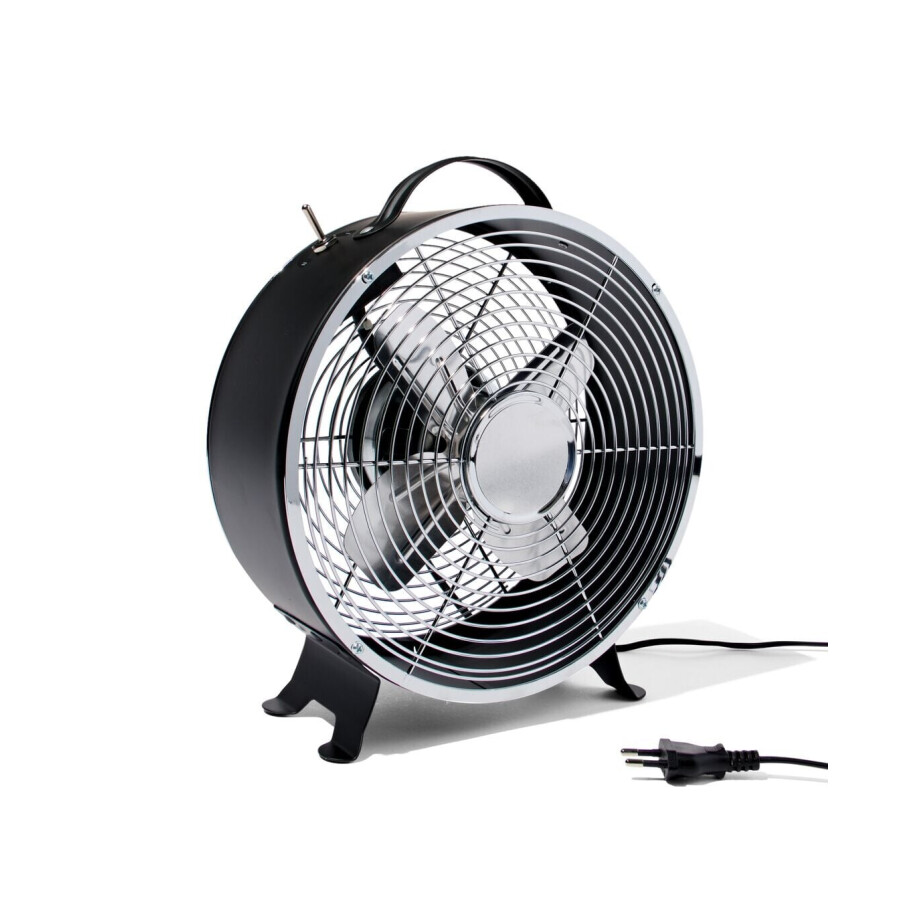 HEMA HEMA Tafelventilator Retro Zwart Ø25.8cm HEMA HEMA Tafelventilator Retro Zwart Ø25.8cm afbeelding