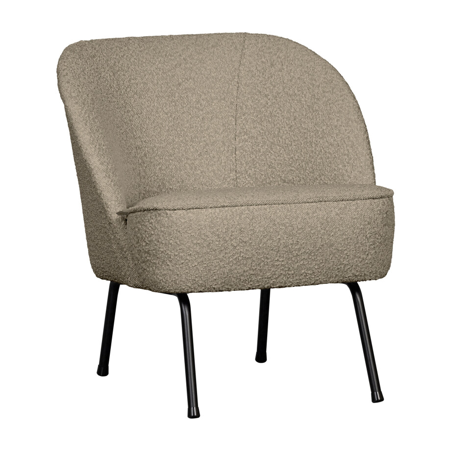 WOOOD Fauteuil 'Vogue' Bouclé, kleur Beige WOOOD Fauteuil 'Vogue' Bouclé, kleur Beige afbeelding 1