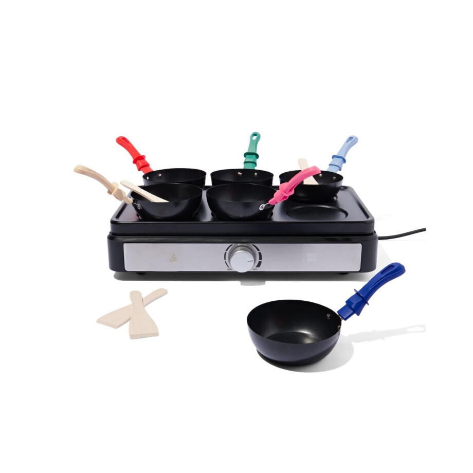 HEMA HEMA Wok- En Pannenkoekenset 6 Personen HEMA HEMA Wok- En Pannenkoekenset 6 Personen afbeelding