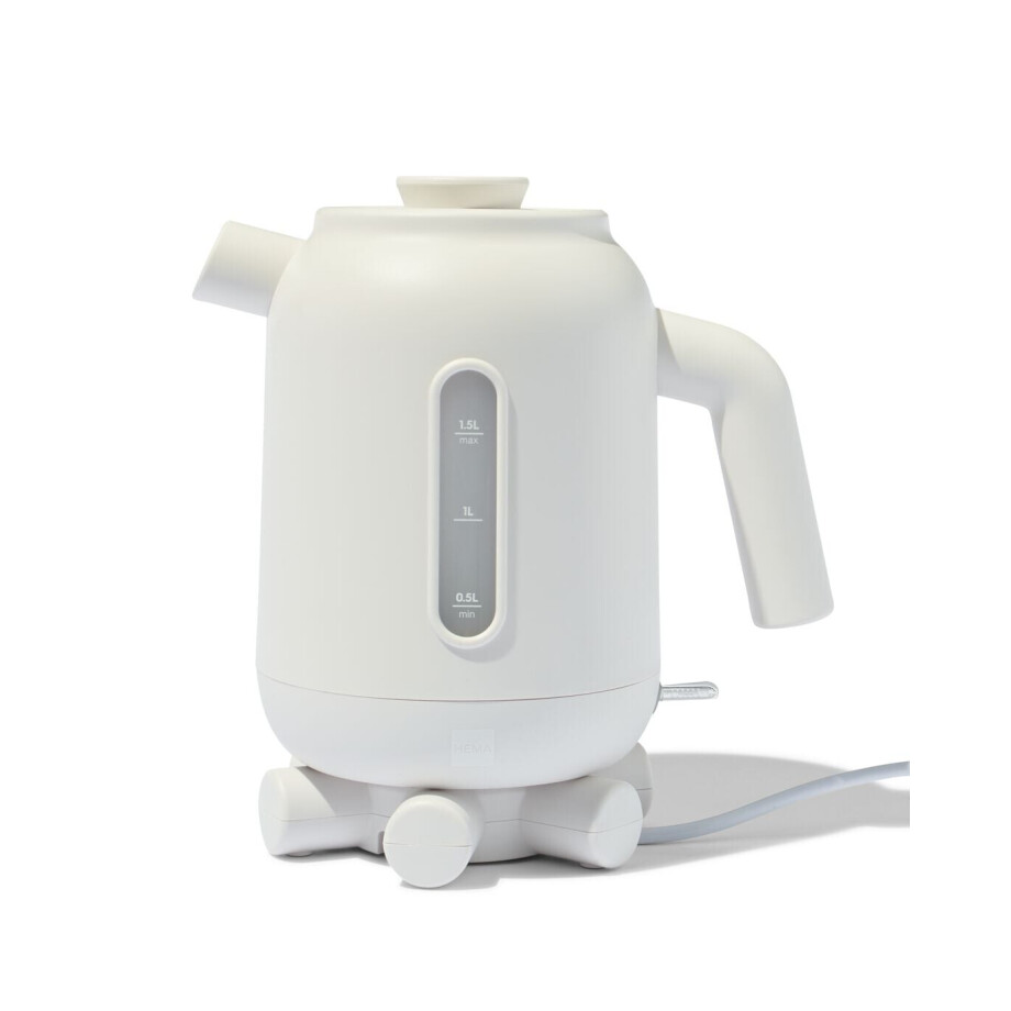 HEMA HEMA Waterkoker Ketelbinkie Snoerloos 1.5L Wit afbeelding 