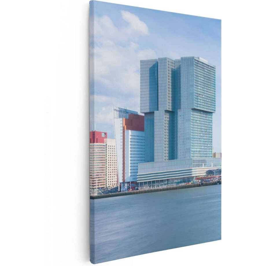Artaza Canvas Schilderij Rotterdamse Skyline Aan Het Water - 60x90 - Foto Op Canvas - Canvas Print Artaza Canvas Schilderij Rotterdamse Skyline Aan Het Water - 60x90 - Foto Op Canvas - Canvas Print afbeelding 1