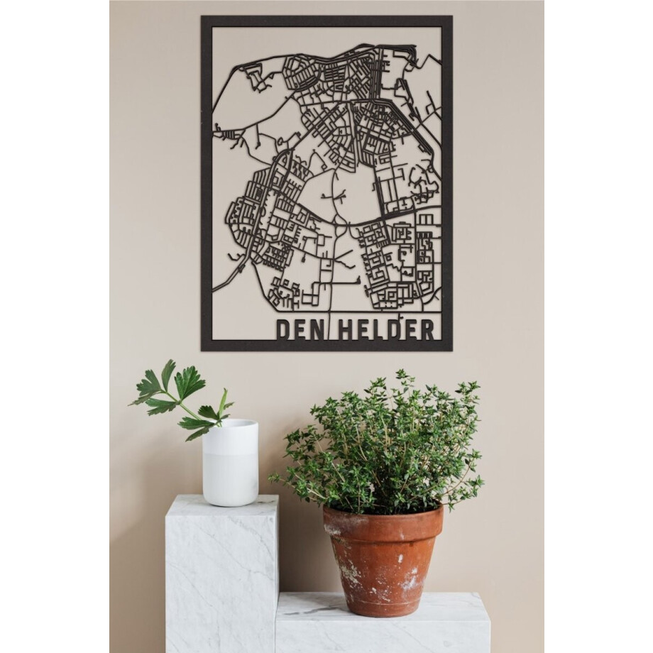Houten Stadskaart Den Helder Zwart Mdf 30x40cm Wanddecoratie Voor Aan De Muur City Shapes Houten Stadskaart Den Helder Zwart Mdf 30x40cm Wanddecoratie Voor Aan De Muur City Shapes afbeelding 1