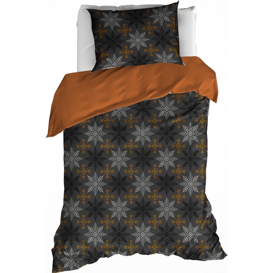 De Witte Lietaer Dekbedovertrek Frostine Honey - Eenpersoons - 140 x 200/220 cm - Katoen Flanel De Witte Lietaer Dekbedovertrek Frostine Honey - Eenpersoons - 140 x 200/220 cm - Katoen Flanel afbeelding 1