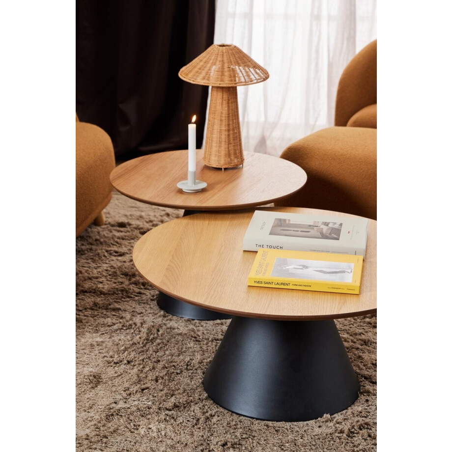 Sohome Ronde Salontafel Latressa Eiken, 65cm - Naturel Sohome Ronde Salontafel Latressa Eiken, 65cm - Naturel afbeelding 1