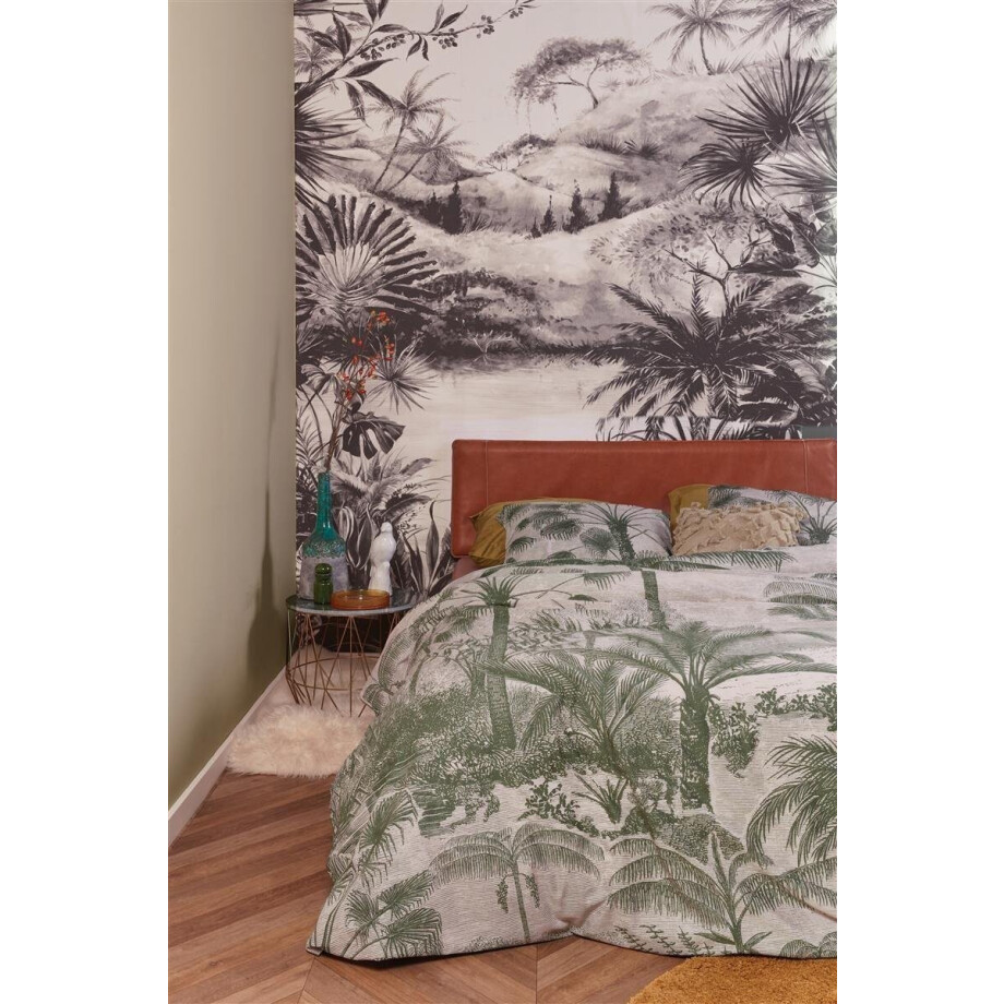 At Home by BeddingHouse  Tour du Monde Dekbedovertrek - Tweepersoons - 200x200/220 cm - Zand afbeelding 1