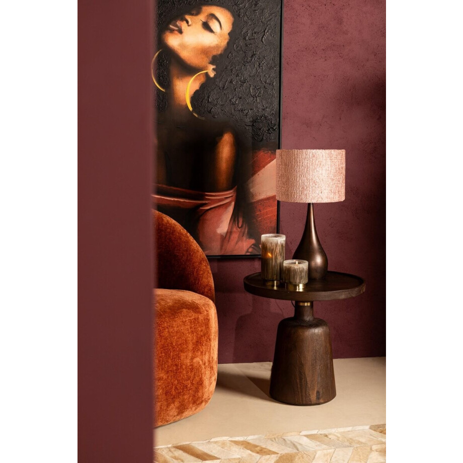 PTMD Wandpaneel Janicia - 123x4x83 cm - Polyester - Zwart afbeelding 1