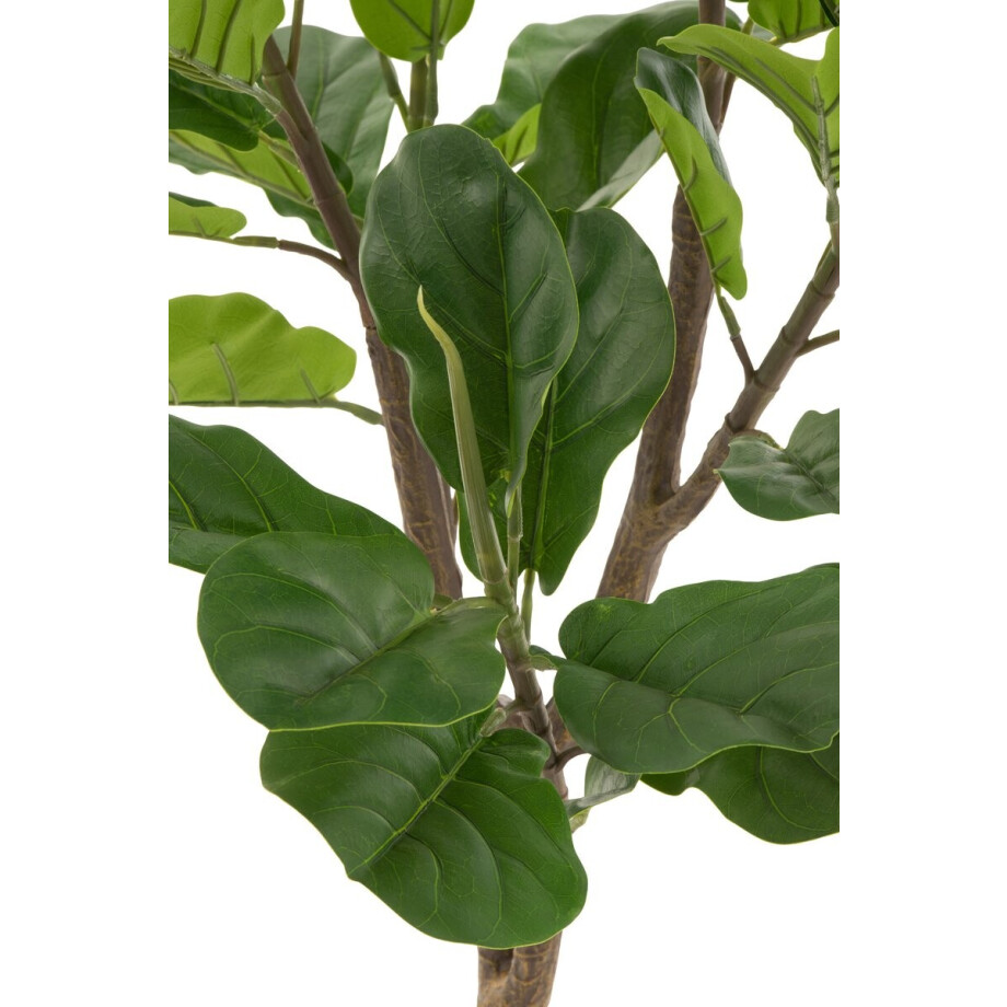 J-Line Vioolbladplant - kunststof - groen J-Line Vioolbladplant - kunststof - groen afbeelding 1