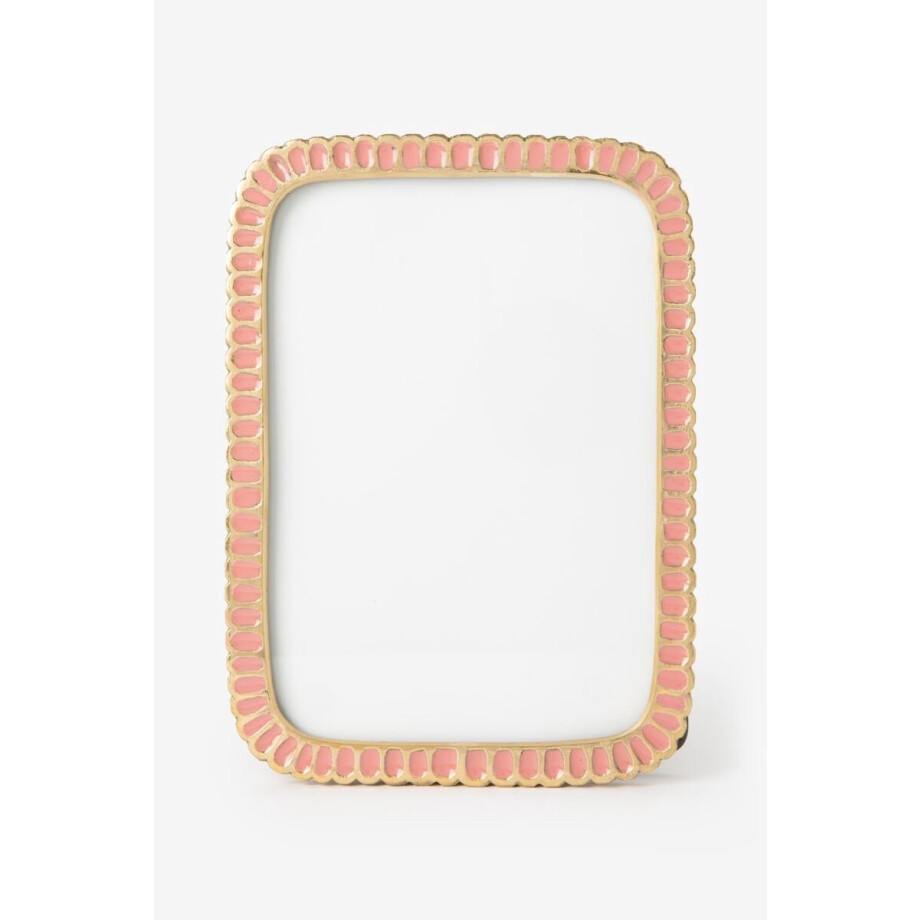 Sissy-Boy - Roze scalloped enamel fotolijst Sissy-Boy - Roze scalloped enamel fotolijst afbeelding 1