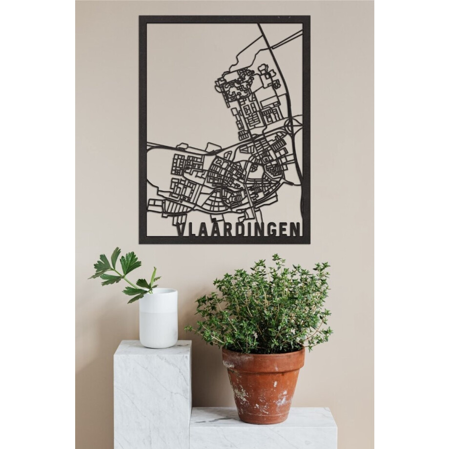 Houten Stadskaart Vlaardingen Zwart Mdf 30x40cm Wanddecoratie Voor Aan De Muur City Shapes Houten Stadskaart Vlaardingen Zwart Mdf 30x40cm Wanddecoratie Voor Aan De Muur City Shapes afbeelding 1