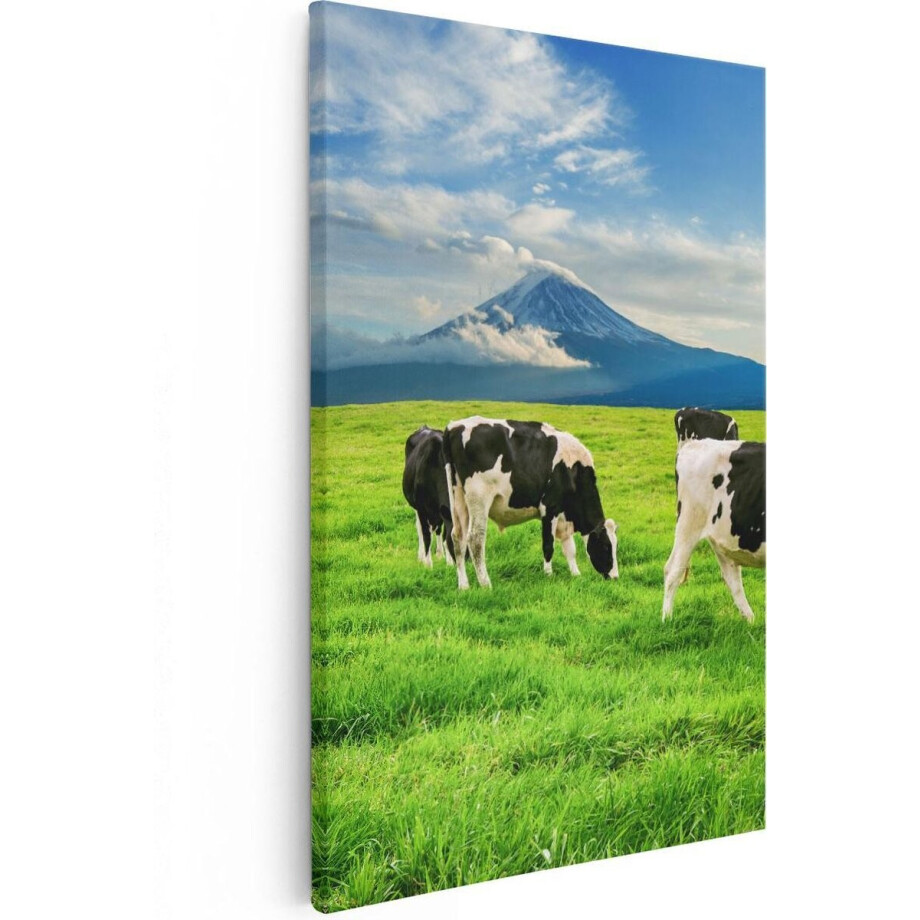 Artaza Canvas Schilderij Koeien In De Wei - 80x120 - Groot - Foto Op Canvas - Canvas Print Artaza Canvas Schilderij Koeien In De Wei - 80x120 - Groot - Foto Op Canvas - Canvas Print afbeelding 1