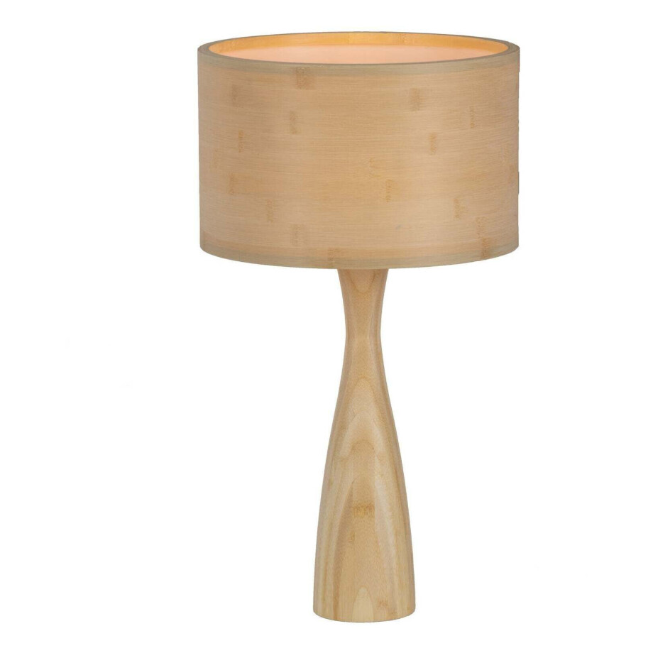 WOOOD Tafellamp 'Lunar' kleur Naturel, Ø32cm WOOOD Tafellamp 'Lunar' kleur Naturel, Ø32cm afbeelding 1