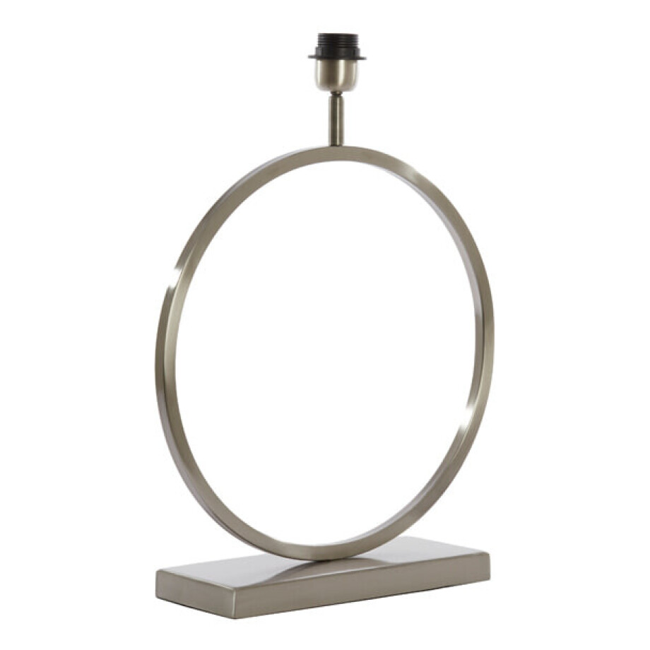 Light & Living Tafellamp 'Liva' 47cm hoog, kleur Nikkel (excl. kap) Light & Living Tafellamp 'Liva' 47cm hoog, kleur Nikkel (excl. kap) afbeelding 1