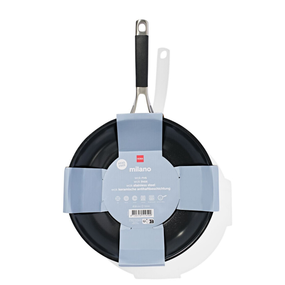 HEMA HEMA Wok Ø28cm Milano PFAS-vrij afbeelding 
