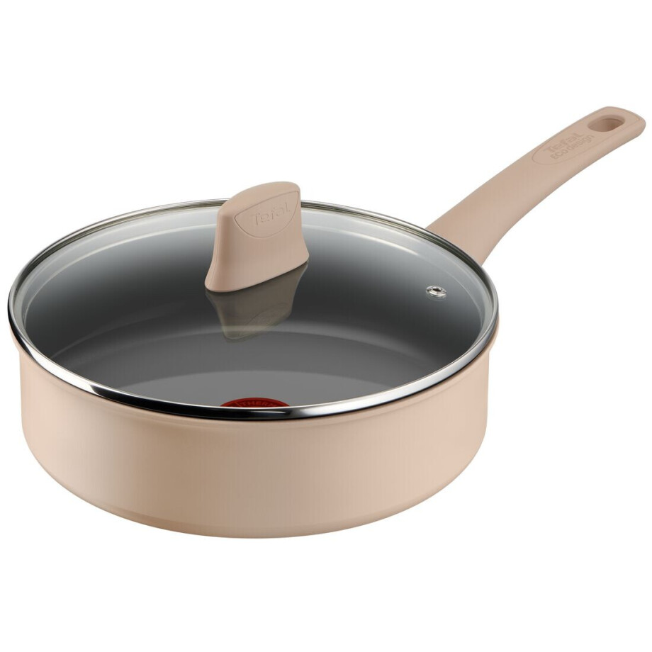 HEMA HEMA Tefal Hapjespan Ø24cm Keramisch PFAS-vrij Met Deksel afbeelding 