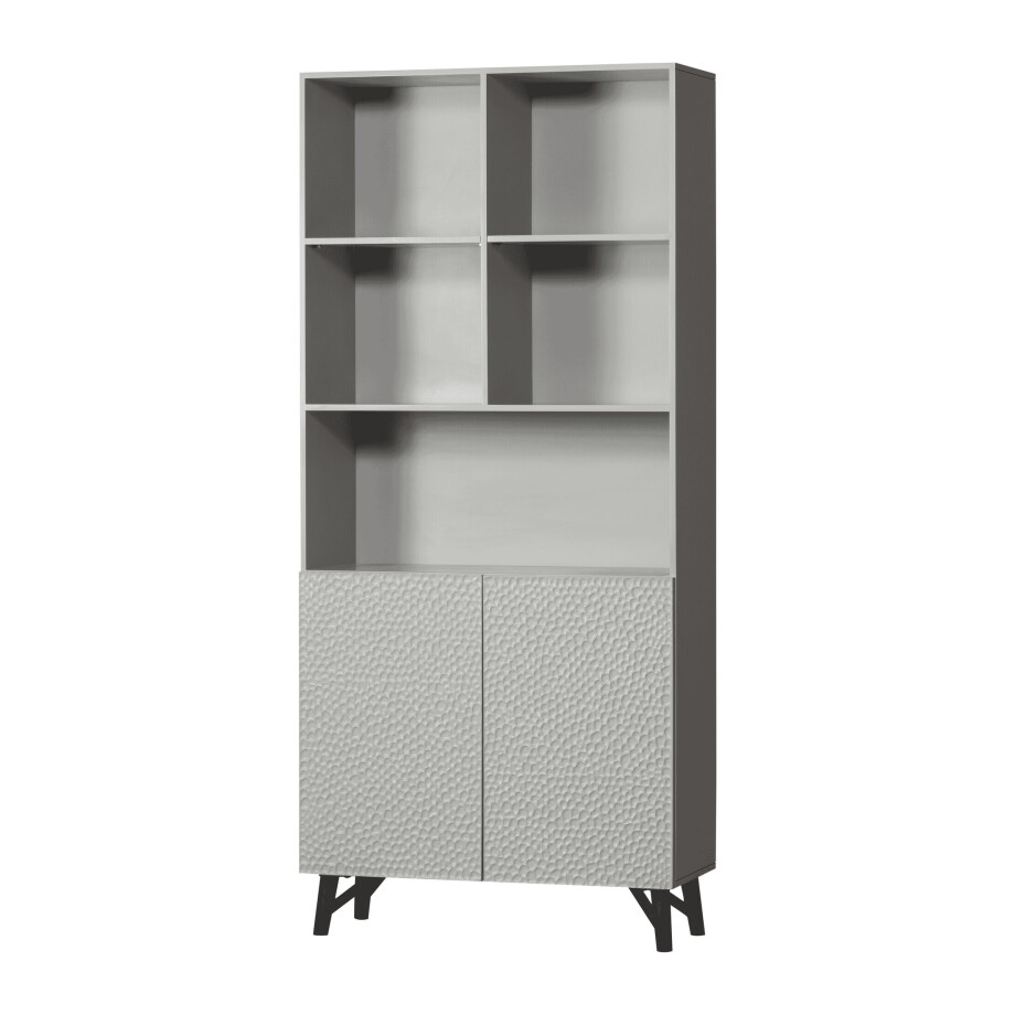 WOOOD Opbergkast 'Carved' Mangohout, 200 x 90cm afbeelding 