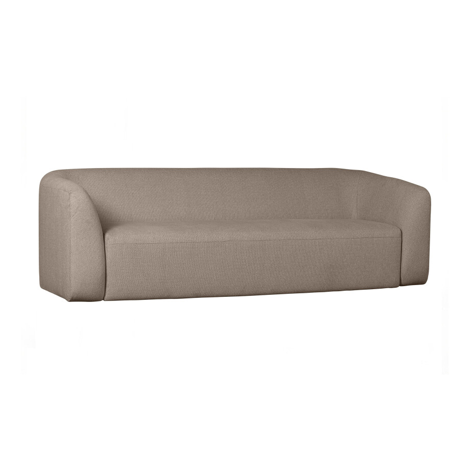 WOOOD 3-zits Bank 'Sloping' kleur Lichtbruin Melange afbeelding 1