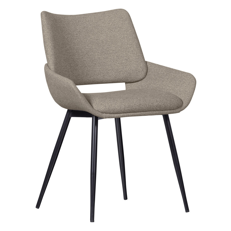 WOOOD Eetkamerstoel 'Parade' Melange, kleur Zand afbeelding 1