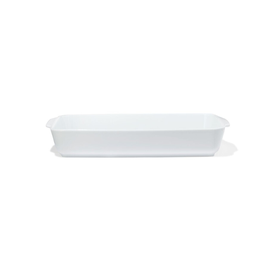 HEMA HEMA Ovenschaal 31x19x5.5cm Porselein Wit (wit) afbeelding 1