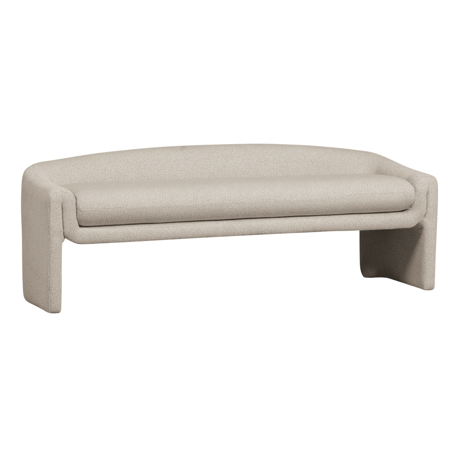 BePureHome Eetkamerbank 'Zone' Geweven, 160cm, kleur Beige afbeelding 1