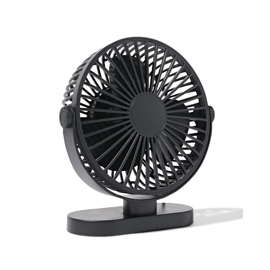 HEMA HEMA Bureauventilator ⌀17.5cm Zwart (zwart) HEMA HEMA Bureauventilator ⌀17.5cm Zwart (zwart) afbeelding 1
