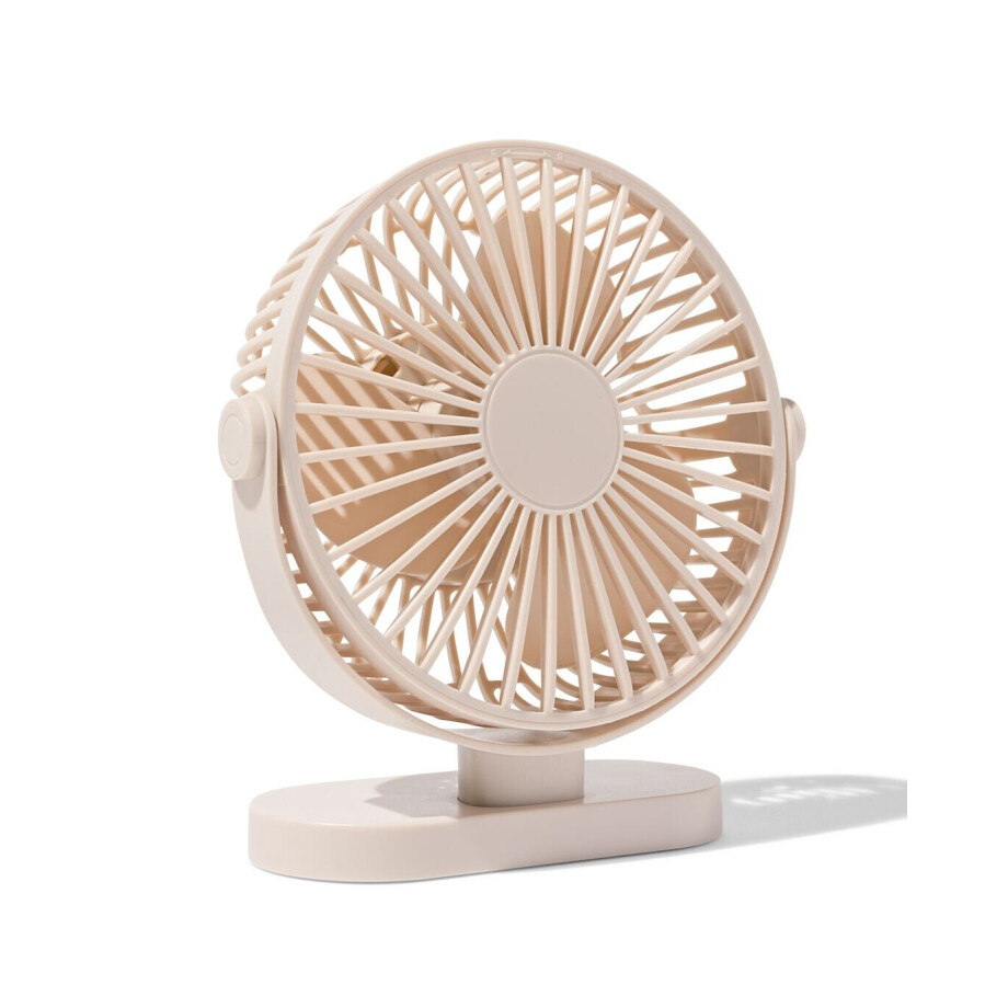 HEMA HEMA Bureauventilator ⌀17.5cm Beige (beige) afbeelding 1