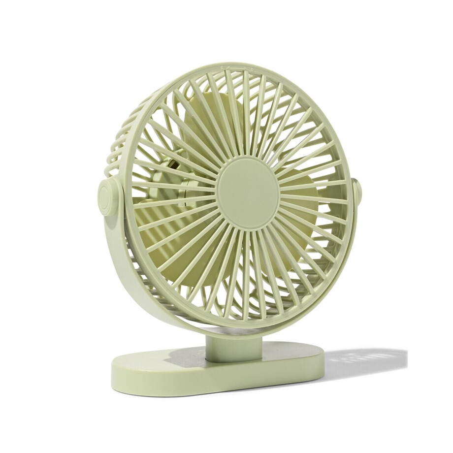 HEMA HEMA Bureauventilator ⌀17.5cm Groen (lichtgroen) afbeelding 1