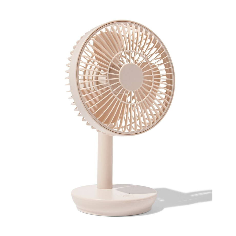 HEMA HEMA Draadloze Tafelventilator ⌀17x27cm Beige (beige) HEMA HEMA Draadloze Tafelventilator ⌀17x27cm Beige (beige) afbeelding 1