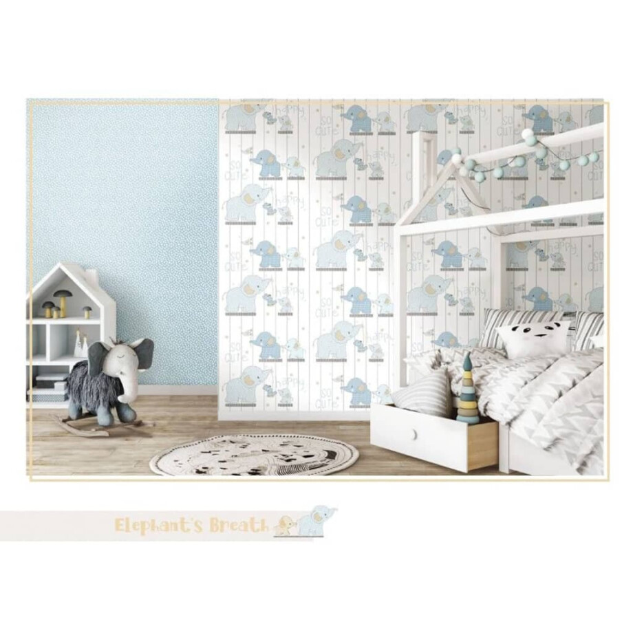 Noordwand Behang Mondo baby Little Dots blauw en wit Noordwand Behang Mondo baby Little Dots blauw en wit afbeelding 1