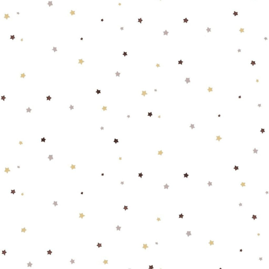 Noordwand Behang Mondo baby Little Stars beige en wit afbeelding 1
