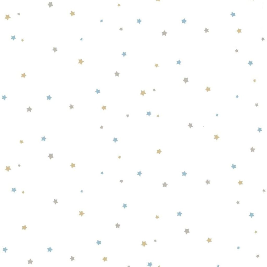 Noordwand Behang Mondo baby Little Stars blauw en wit afbeelding 1