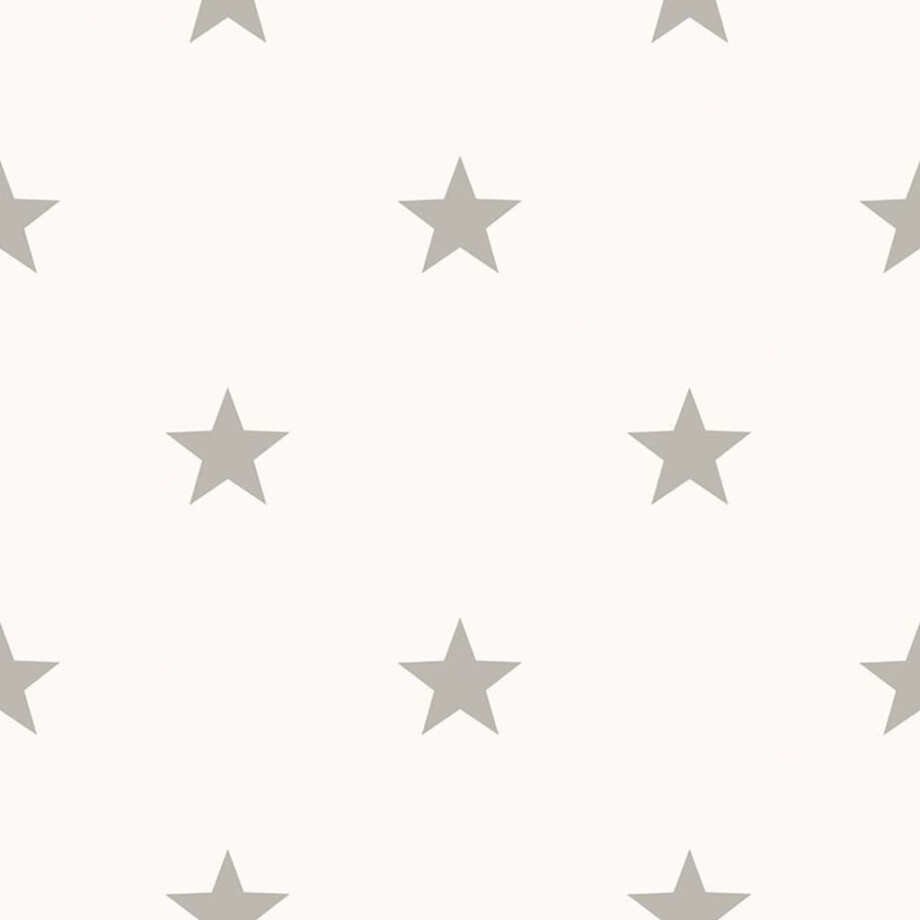 Noordwand Behang Friends & Coffee Little Stars lichtgrijs en wit afbeelding 1