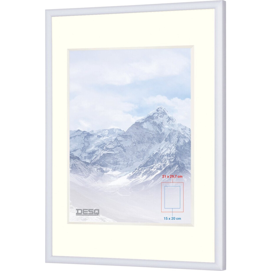DESQ® - 4910 - Wissellijst - Aluminium - A4 21 x 29,7 cm - Dunne Rand - Foto Diploma Oorkonde - Passe-Partout Sjabloon A5 15x20 cm DESQ® - 4910 - Wissellijst - Aluminium - A4 21 x 29,7 cm - Dunne Rand - Foto Diploma Oorkonde - Passe-Partout Sjabloon A5 15x20 cm afbeelding 1