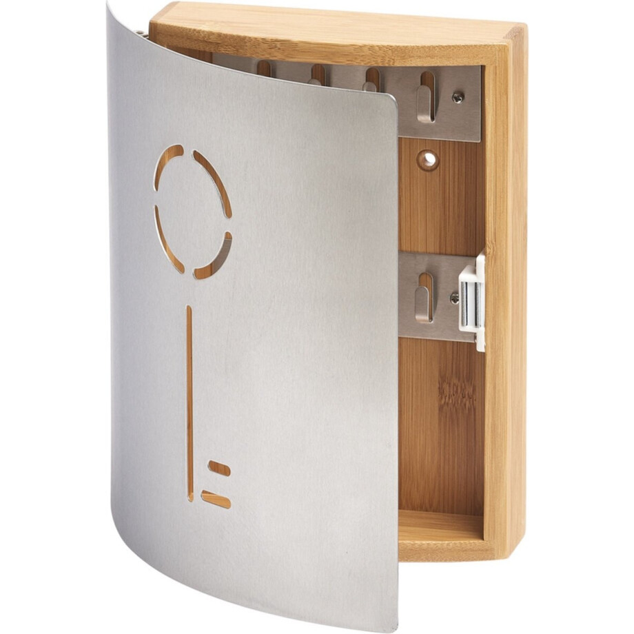 Zeller Sleutelkast voor 8 sleutels met RVS deurtje - 22 x 25 cm - Sleutels ophangen - Sleutelrekje Zeller Sleutelkast voor 8 sleutels met RVS deurtje - 22 x 25 cm - Sleutels ophangen - Sleutelrekje afbeelding 1