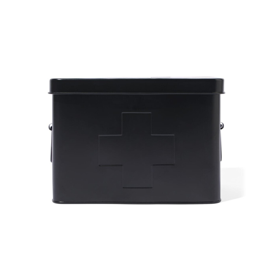 HEMA HEMA Medicijnbox Klein Zwart 14.5x23x16 (zwart) HEMA HEMA Medicijnbox Klein Zwart 14.5x23x16 (zwart) afbeelding 1