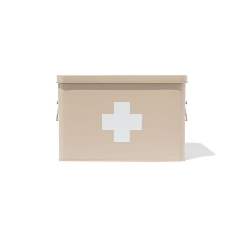 HEMA HEMA Medicijnbox Mat Zand 18x31.5x21 (zand) afbeelding 1