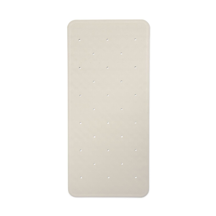 HEMA HEMA Badmat 34x74 Rubber Anti-slip Wit (wit) afbeelding 1