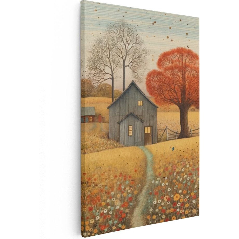 Artaza Canvas Schilderij Vintage Schuurhuis - 60x90 - Foto Op Canvas - Canvas Print - Muurdecoratie Artaza Canvas Schilderij Vintage Schuurhuis - 60x90 - Foto Op Canvas - Canvas Print - Muurdecoratie afbeelding 1