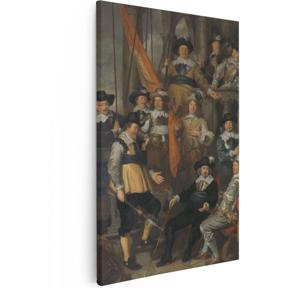 Artaza Canvas Schilderij Officieren en andere Schutters van Wijk XVIII in Amsterdam - Govert Flinck - 60x90 - Kunst - Canvas Print - Muurdecoratie Artaza Canvas Schilderij Officieren en andere Schutters van Wijk XVIII in Amsterdam - Govert Flinck - 60x90 - Kunst - Canvas Print - Muurdecoratie afbeelding 1