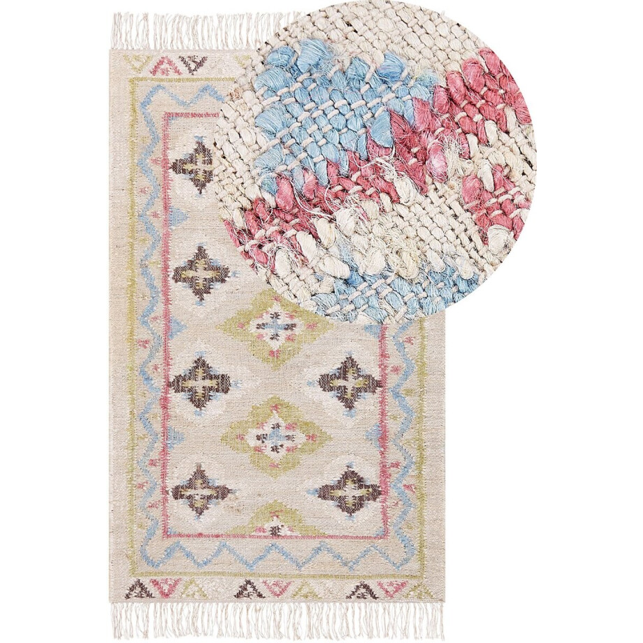 BELIANI TERKOS - Jute vloerkleed - Multicolor - 80 x 150 cm - Jute afbeelding 1